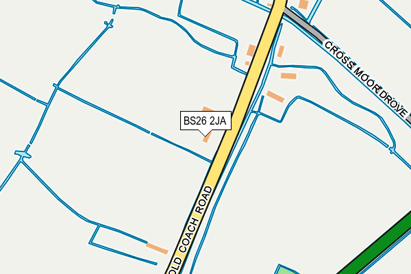 BS26 2JA map - OS OpenMap – Local (Ordnance Survey)