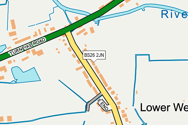 BS26 2JN map - OS OpenMap – Local (Ordnance Survey)