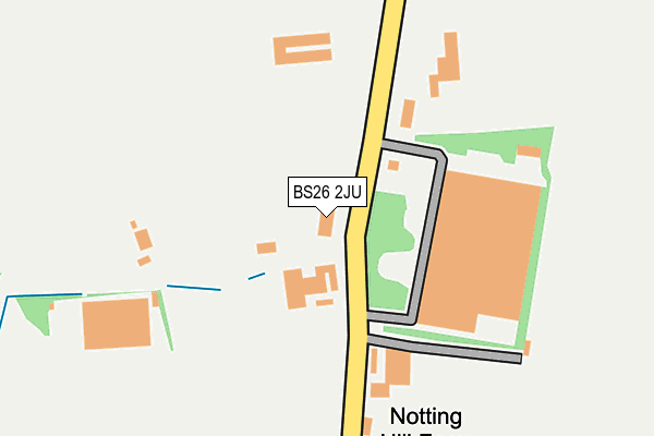 BS26 2JU map - OS OpenMap – Local (Ordnance Survey)