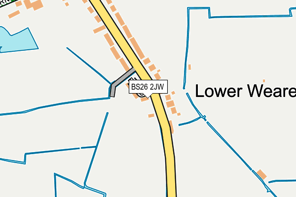 BS26 2JW map - OS OpenMap – Local (Ordnance Survey)