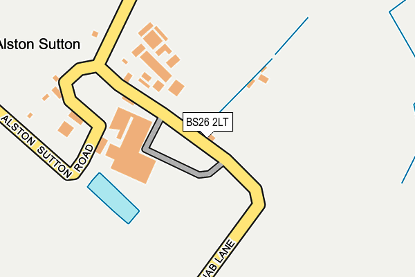 BS26 2LT map - OS OpenMap – Local (Ordnance Survey)