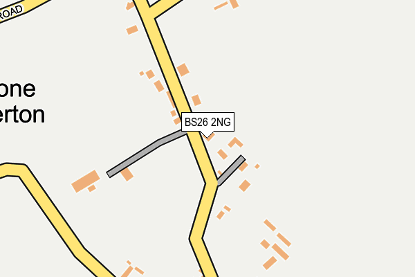 BS26 2NG map - OS OpenMap – Local (Ordnance Survey)