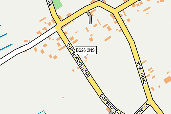BS26 2NS map - OS OpenMap – Local (Ordnance Survey)