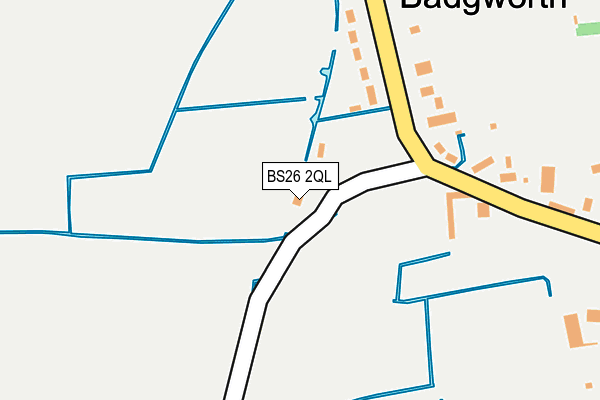 BS26 2QL map - OS OpenMap – Local (Ordnance Survey)