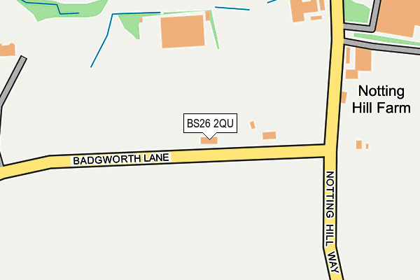 BS26 2QU map - OS OpenMap – Local (Ordnance Survey)