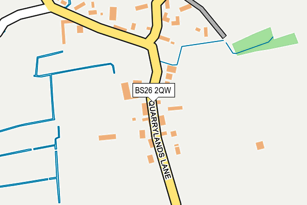 BS26 2QW map - OS OpenMap – Local (Ordnance Survey)