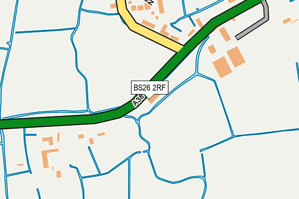 BS26 2RF map - OS OpenMap – Local (Ordnance Survey)