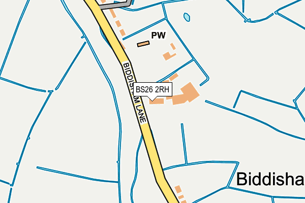 BS26 2RH map - OS OpenMap – Local (Ordnance Survey)