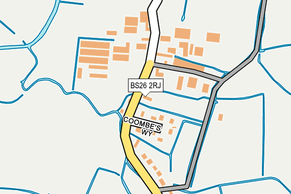 BS26 2RJ map - OS OpenMap – Local (Ordnance Survey)