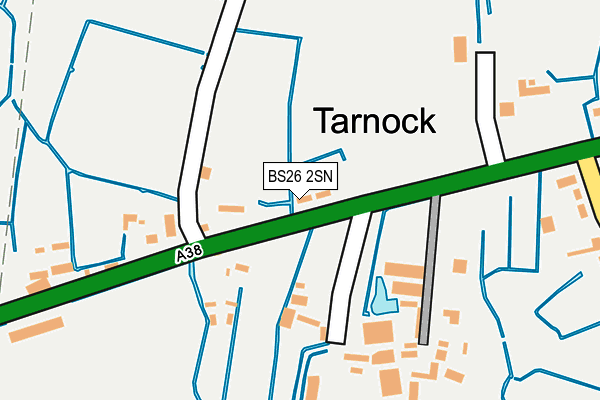 BS26 2SN map - OS OpenMap – Local (Ordnance Survey)