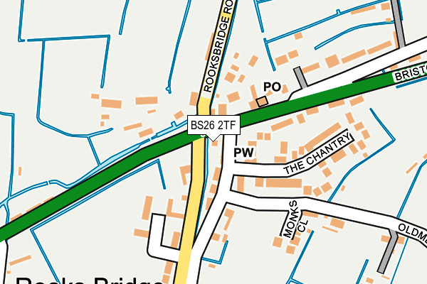 BS26 2TF map - OS OpenMap – Local (Ordnance Survey)