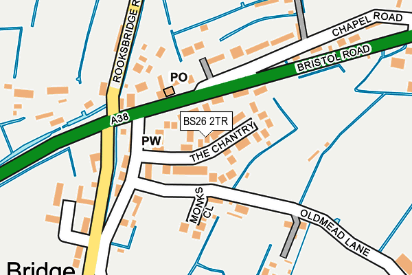BS26 2TR map - OS OpenMap – Local (Ordnance Survey)