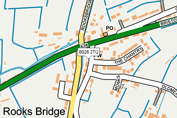 BS26 2TU map - OS OpenMap – Local (Ordnance Survey)