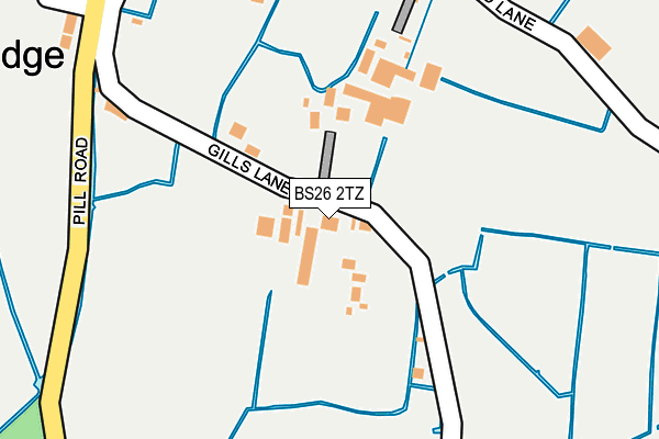 BS26 2TZ map - OS OpenMap – Local (Ordnance Survey)