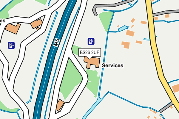 BS26 2UF map - OS OpenMap – Local (Ordnance Survey)