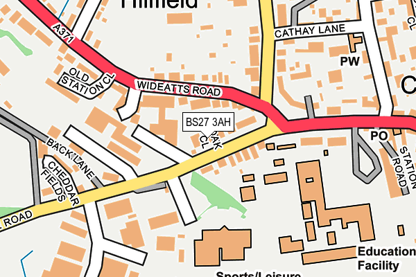 BS27 3AH map - OS OpenMap – Local (Ordnance Survey)