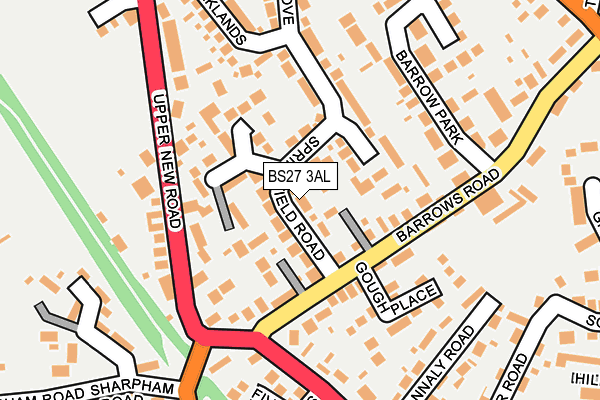 BS27 3AL map - OS OpenMap – Local (Ordnance Survey)