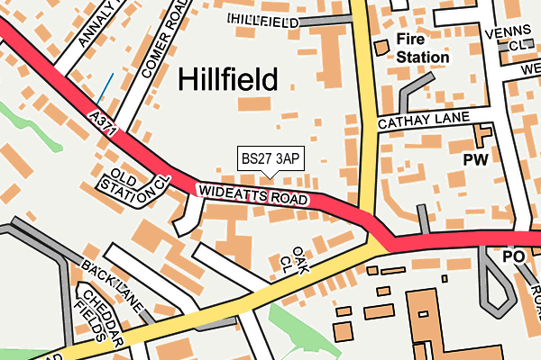 Map of CHEDDAR HIRE CENTRE LIMITED at local scale