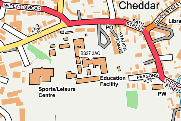 Map of KINGS OF WESSEX FITNESS AND LEISURE LIMITED at local scale