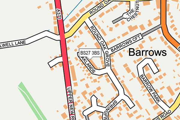 BS27 3BS map - OS OpenMap – Local (Ordnance Survey)