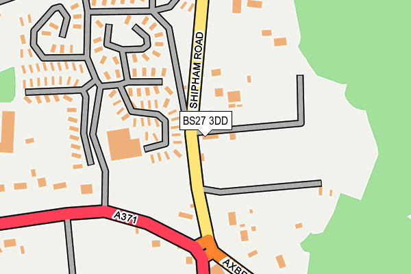 BS27 3DD map - OS OpenMap – Local (Ordnance Survey)