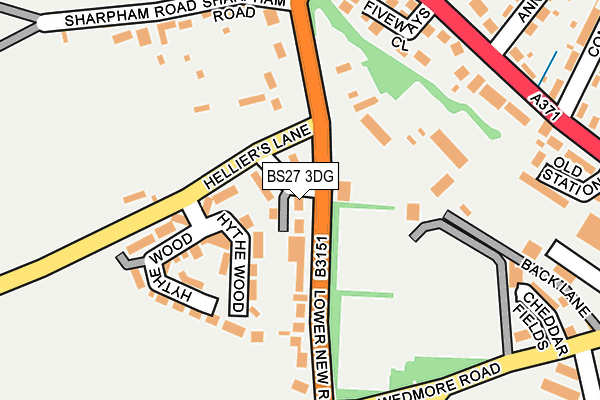 BS27 3DG map - OS OpenMap – Local (Ordnance Survey)