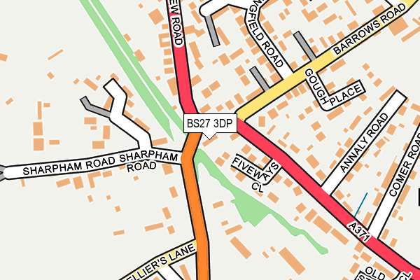 BS27 3DP map - OS OpenMap – Local (Ordnance Survey)