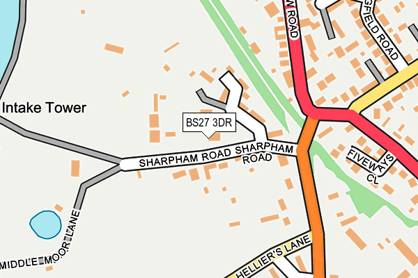 BS27 3DR map - OS OpenMap – Local (Ordnance Survey)