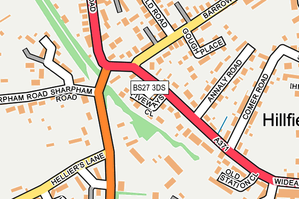 BS27 3DS map - OS OpenMap – Local (Ordnance Survey)