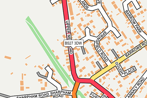 BS27 3DW map - OS OpenMap – Local (Ordnance Survey)