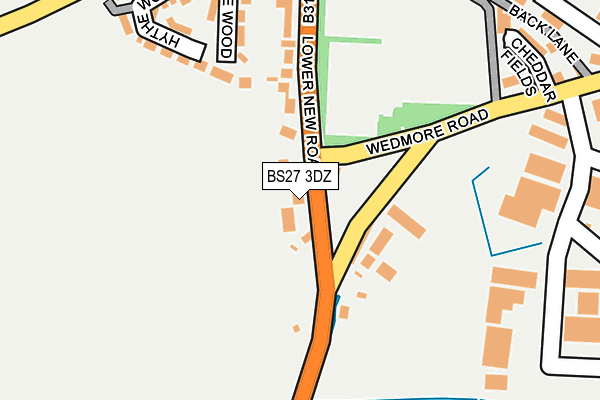 BS27 3DZ map - OS OpenMap – Local (Ordnance Survey)