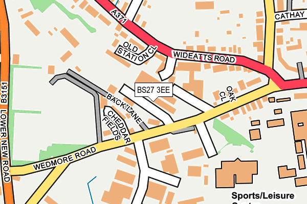 BS27 3EE map - OS OpenMap – Local (Ordnance Survey)