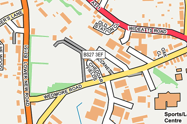 BS27 3EF map - OS OpenMap – Local (Ordnance Survey)