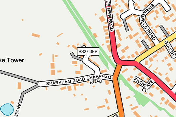 BS27 3FB map - OS OpenMap – Local (Ordnance Survey)