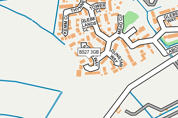 BS27 3GB map - OS OpenMap – Local (Ordnance Survey)