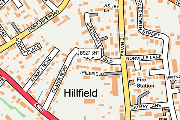 BS27 3HT map - OS OpenMap – Local (Ordnance Survey)
