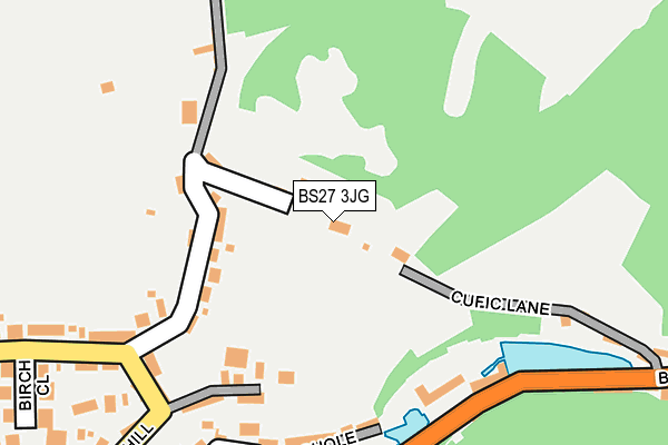 BS27 3JG map - OS OpenMap – Local (Ordnance Survey)