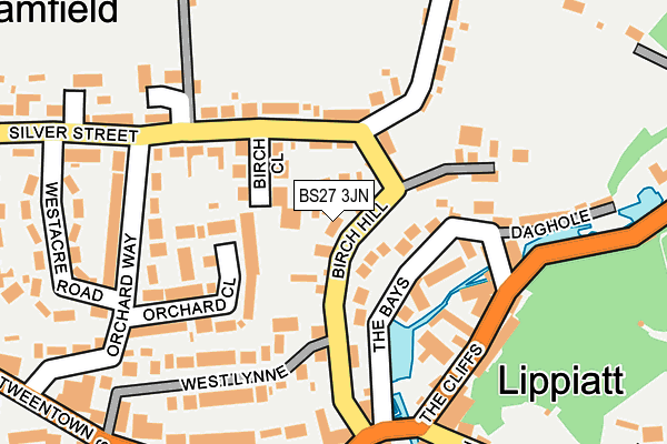 BS27 3JN map - OS OpenMap – Local (Ordnance Survey)