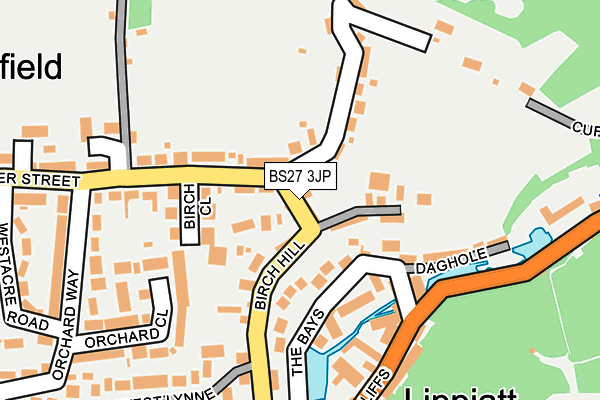 BS27 3JP map - OS OpenMap – Local (Ordnance Survey)