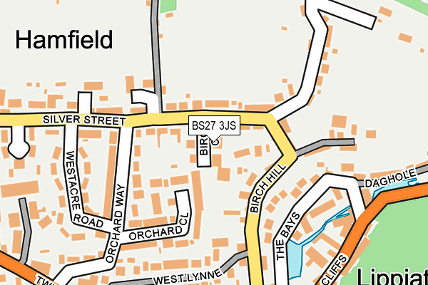 BS27 3JS map - OS OpenMap – Local (Ordnance Survey)