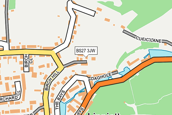 BS27 3JW map - OS OpenMap – Local (Ordnance Survey)