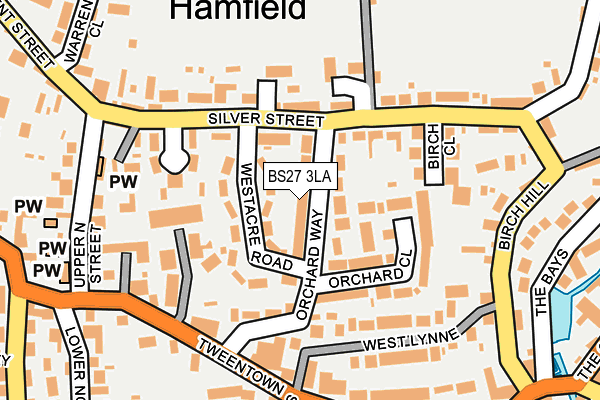 BS27 3LA map - OS OpenMap – Local (Ordnance Survey)