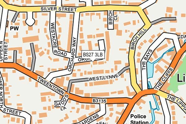 BS27 3LB map - OS OpenMap – Local (Ordnance Survey)