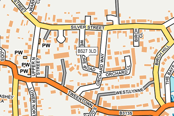 BS27 3LD map - OS OpenMap – Local (Ordnance Survey)