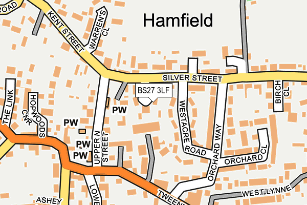 BS27 3LF map - OS OpenMap – Local (Ordnance Survey)