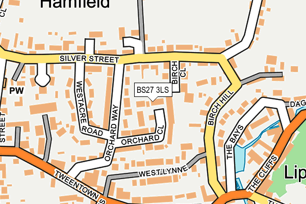 BS27 3LS map - OS OpenMap – Local (Ordnance Survey)