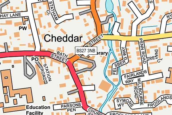 Map of SPICE COTTAGE CHEDDAR LTD at local scale