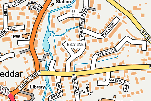 BS27 3NE map - OS OpenMap – Local (Ordnance Survey)