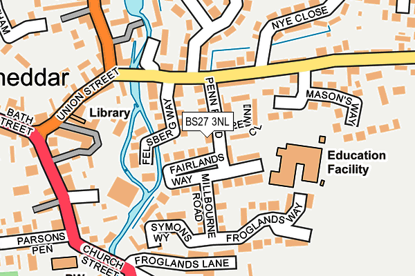 BS27 3NL map - OS OpenMap – Local (Ordnance Survey)