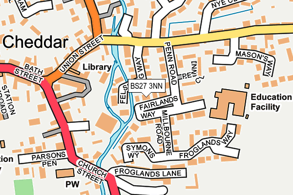 BS27 3NN map - OS OpenMap – Local (Ordnance Survey)